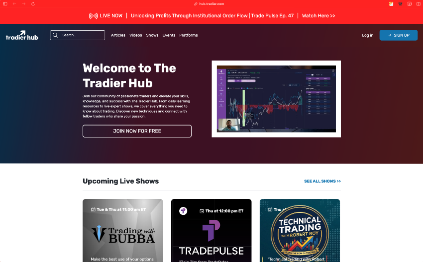 Tradier Hub thumbnail